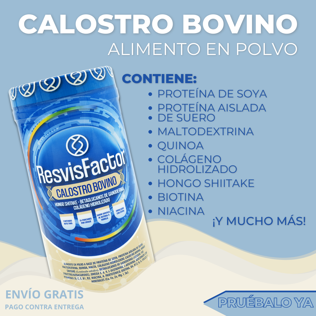 🐄 Calostro Bovino 100% Natural – Refuerza tu Sistema Inmune y Vitalidad