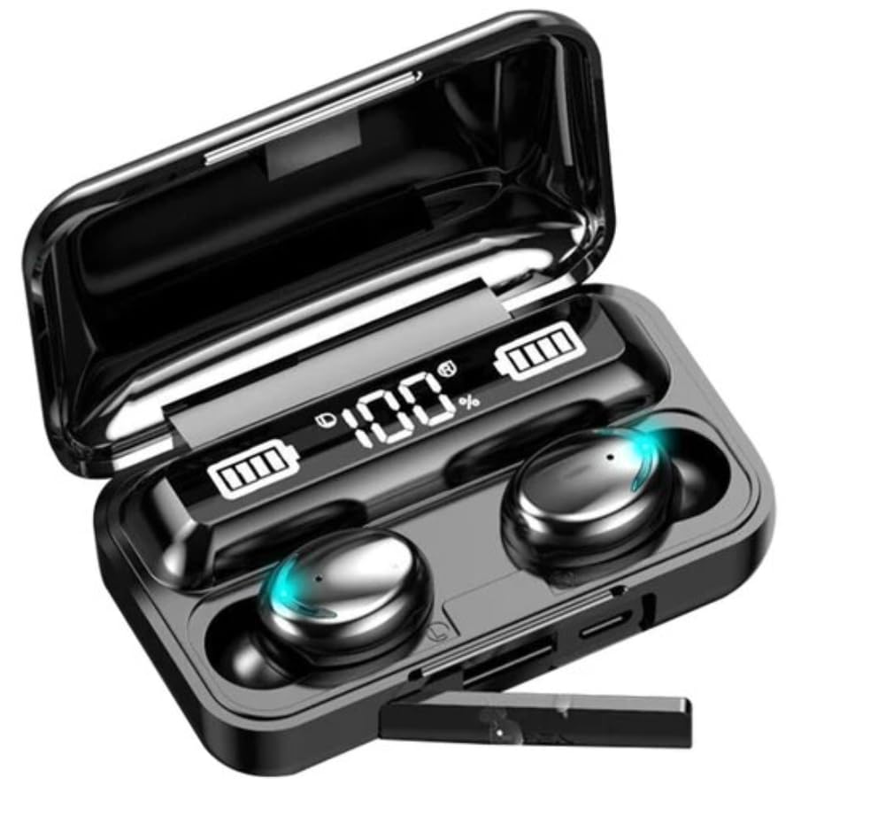 Audífonos In-Ear Inalámbricos F9-5 Negro | Sonido Premium y Conexión Bluetooth