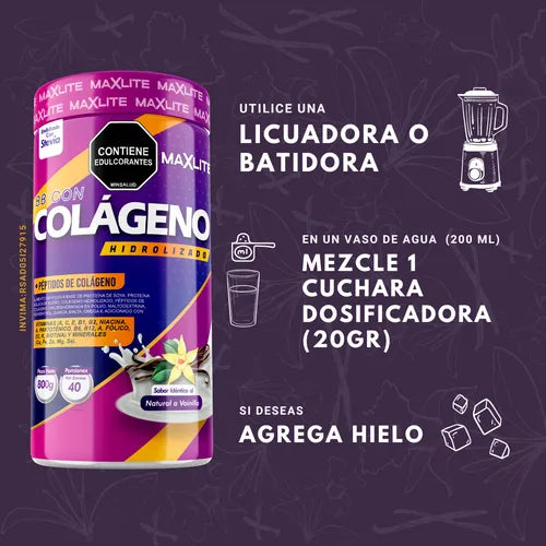 COLÁGENO MAXLITE – Belleza y Juventud Desde el Interior