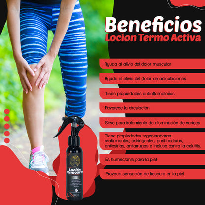 🔥 Loción Termo Activa para Atletas – Reducción de Grasa y Recuperación Muscular Rápida